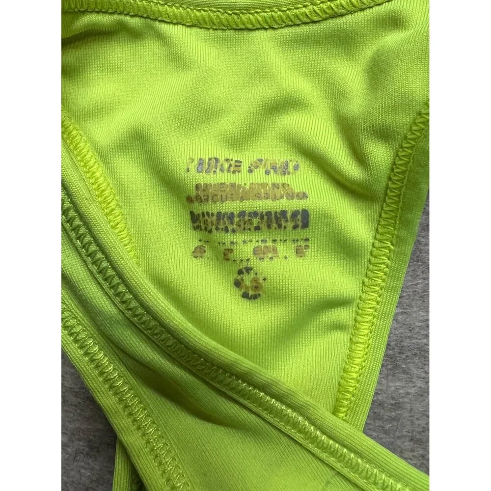 Nike Dri-Fit Neon Yellow/Green Racer Back Activewear Sports Bras Lot 2 Bras  XS - Picture 4 of 6